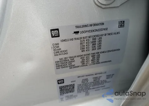 2022 Chevrolet Silverado Ltd K1500 Trail Boss Custom from USA, damaged, VIN 1GCPYCEK0NZ237402